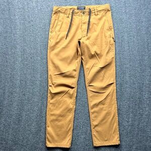 686 Everywhere Collection Pants Mens W32 L32 Brown Relaxed Fit Technical Chino